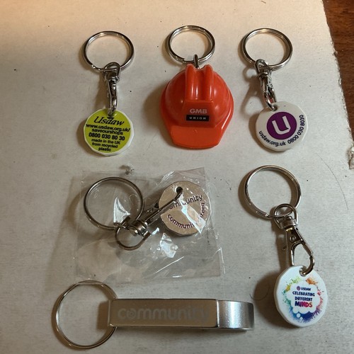 Trade union keyring badges - keyring,