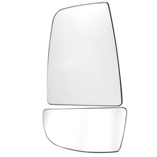 Upper & Lower Mirror Glass For Ford Transit MK8 2014+ Passenger Side Left Hand
