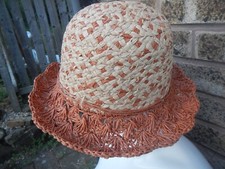 MAJOR WEAR HAT , MADE IN ENGLAND , 100%RAFFIA , SUMMER , HOLIDAY 