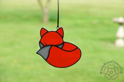 Stained glass suncatcher - glass,