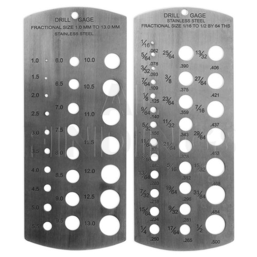 Drill bit gauge metric - ,