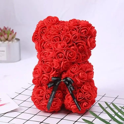 25cm artificial teddy rose - artificial,