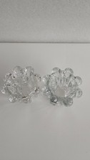 Vintage Pair of Clear Glass