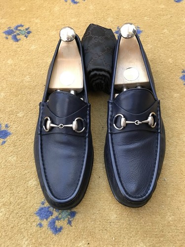 Gucci leather blue - blue, silver