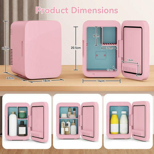 Mini fridge portable cooler - 4l,