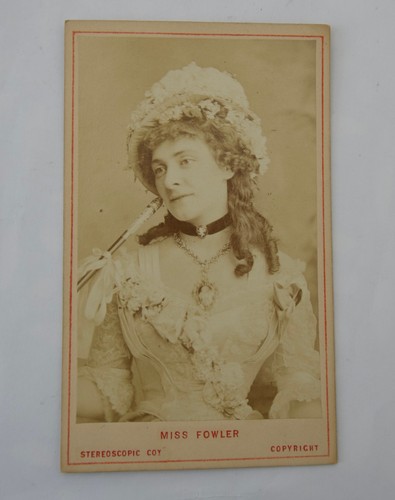 Cdv victorian actress and - of,