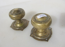 Antique brass door knobs - brass,