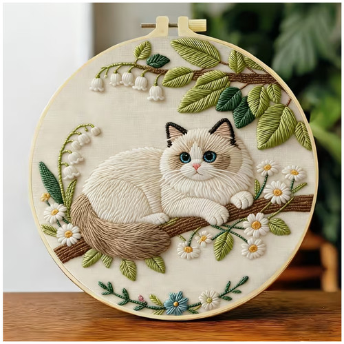 Embroidery hoop kit 20cm - hoop,