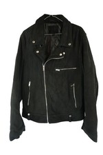 BOLONGARO Black Leather Biker