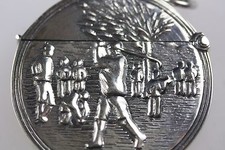  GOLFER GOLFING SPORTING ROUND SILVER MATCH VESTA CASE 