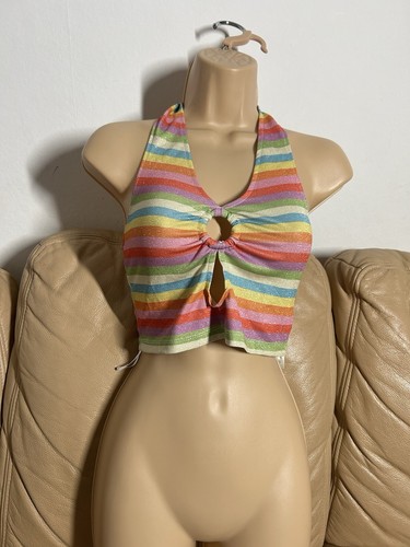 Halter neck crop - , xs