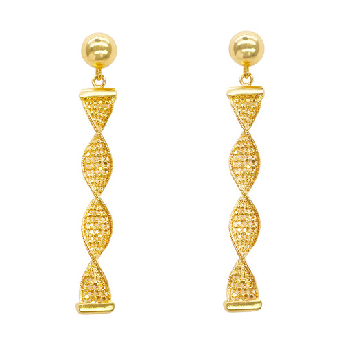 22ct gold drop earrings - drop,
