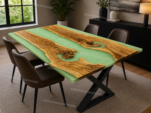 Live edge wood - epoxy, river