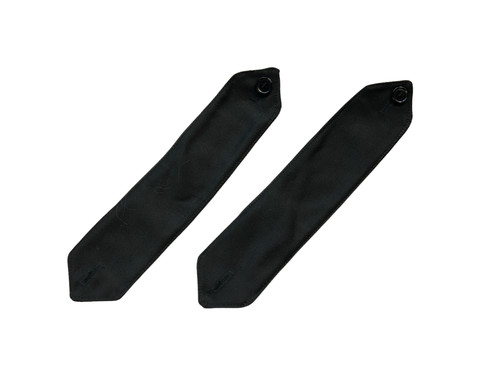 Plain black epaulettes set - epaulettes,
