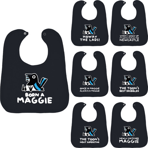 Newcastle baby bib - newcastle, black