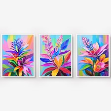 Triptych Set of 3 Colourful