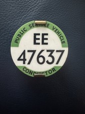Vintage Public Service Vehicle Bus Conductor’s ID Badge