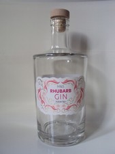 M&S Rhubarb EMPTY Gin Bottle