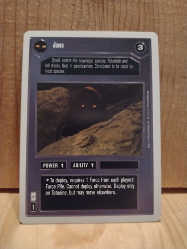 1995 star wars card - 1995, jawa