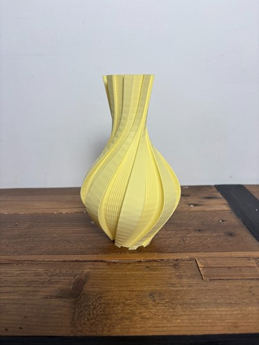 Printed vase spiral flower - printed,