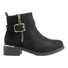 Womens Black Ankle Boots E