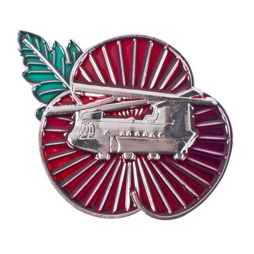 Chinook poppy badge - chinook,