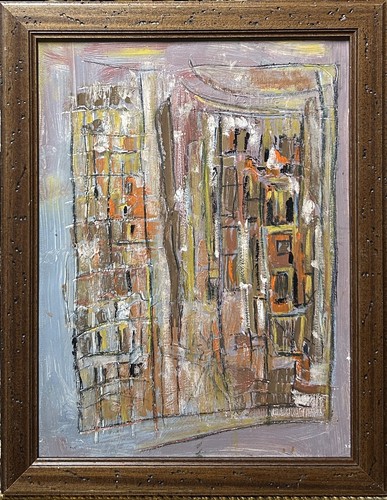 Original oil antique abstract - oil,