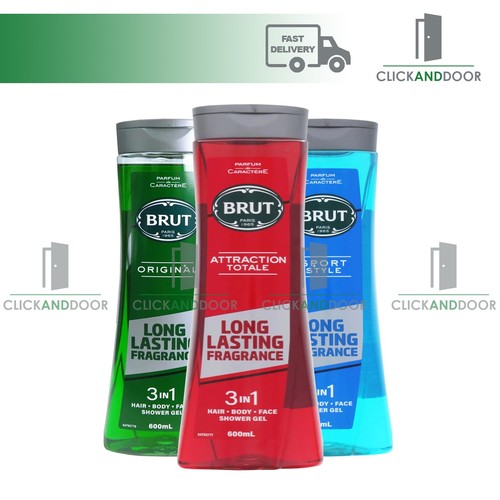Brut shower gel 600ml for - x,