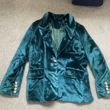Women’s SHEIN Green Velvet Jacket XL