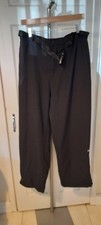 ProQuip Men’s Waterproof Golf Trousers. Black, Belted Waist, Zip Hem, Size Uk Lg