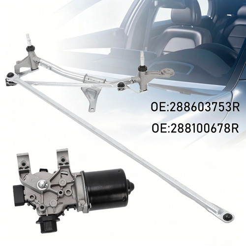 Front wiper linkage motor - front,