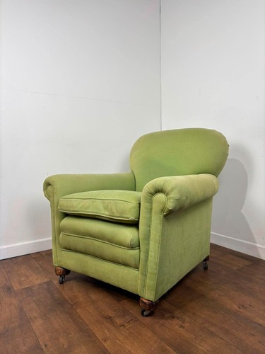 Edwardian green upholstered - edwardian,
