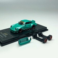 CM Model 1/64 Scale Porsche 964 Widebody Green Diecast Car Collection