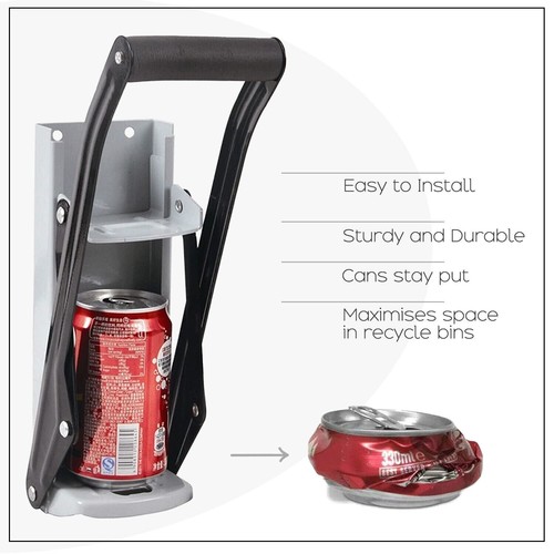Can crusher with - bottle, opener
