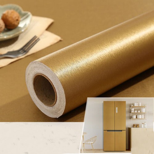 Gold wire drawing wallpaper - gold,