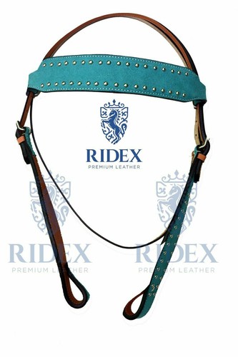 Premium leather headstall - leather, &