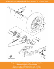 YAMAHA Bearing, 93306-205B5