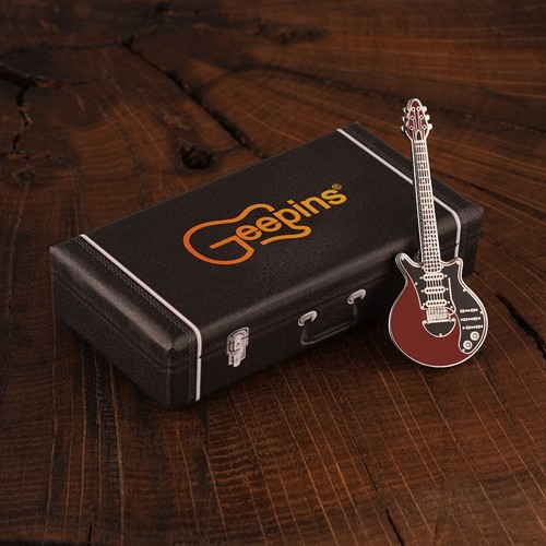 Guitar pin badge - guitar, brian