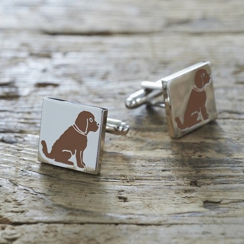 Silver plated cufflinks
