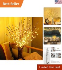 Lightweight Iron LED Branch Vase Fillers - 30-Inch Decorative Twigs, 2-Pack