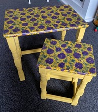 Upcycled Floral Tables