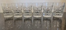 Cut crystal whisky tumblers - cut,