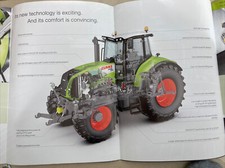 Claas Axion Huge Fold  Out  Tractor Brochure 31x 22 Inches -2006