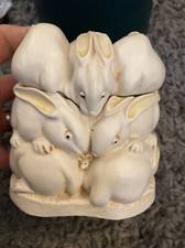 Harmony Kingdom - ‘Rather Large Hop’ - Rabbits - Signed - Peter Calvesbert