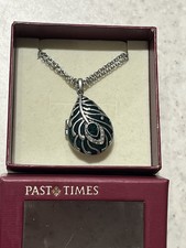 PAST TIMES SILVER TONE PEACOCK