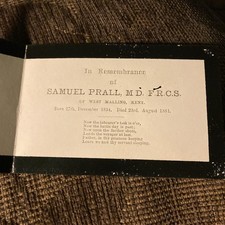 1881 Mourning Card - Samuel
