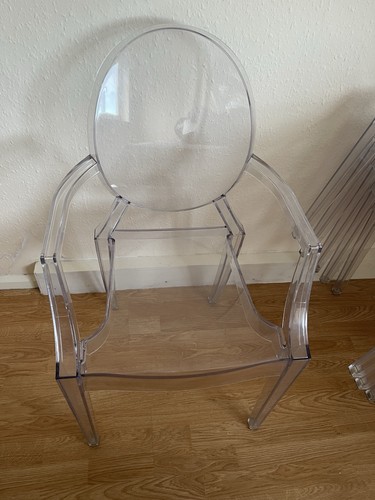 Clear armchair ghost - armchair,