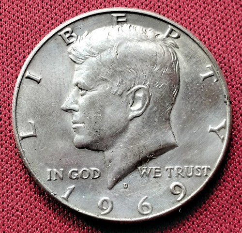 1969 usa kennedy half dollar - 1969,