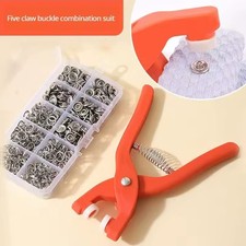Snap Button Kit With Hand Pressure Pliers 50pcs Snaps , Metal Snaps For Sewing,