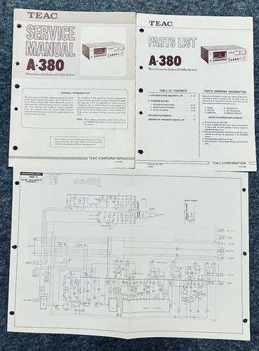 Teac 380 cassette original - a-380,